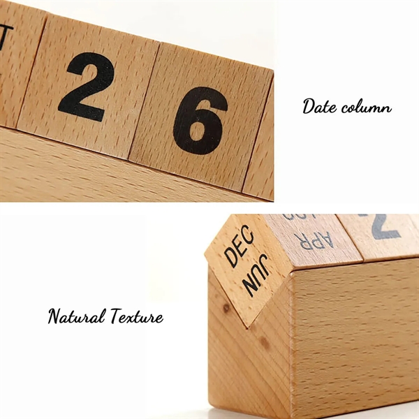 Wooden Perpetual Calendar - Wooden Perpetual Calendar - Image 3 of 4