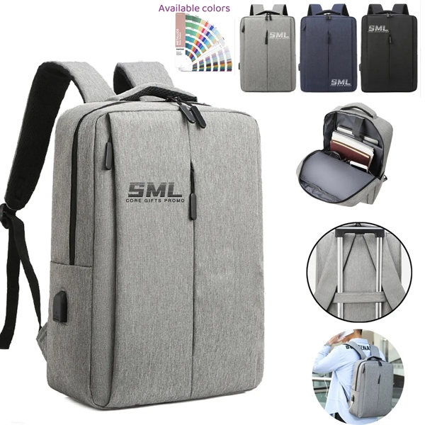Travel Laptop Backpack w/ USB Charging Port - Travel Laptop Backpack w/ USB Charging Port - Image 0 of 2