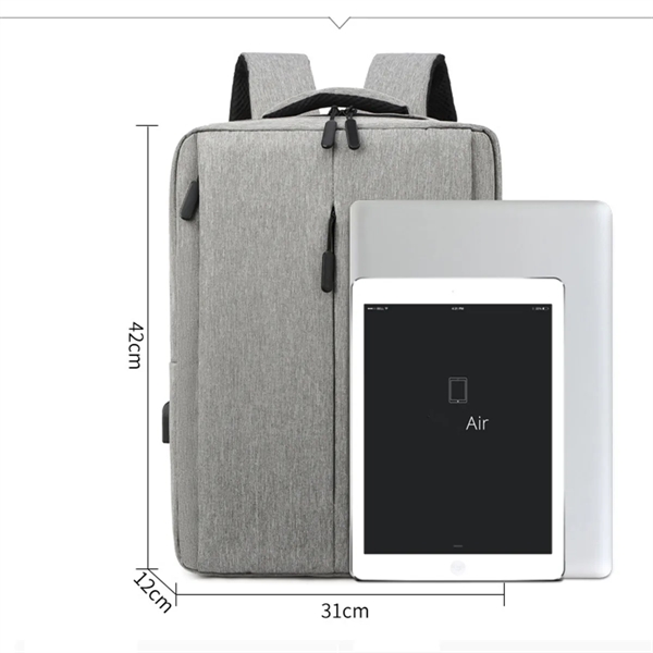 Travel Laptop Backpack w/ USB Charging Port - Travel Laptop Backpack w/ USB Charging Port - Image 1 of 2