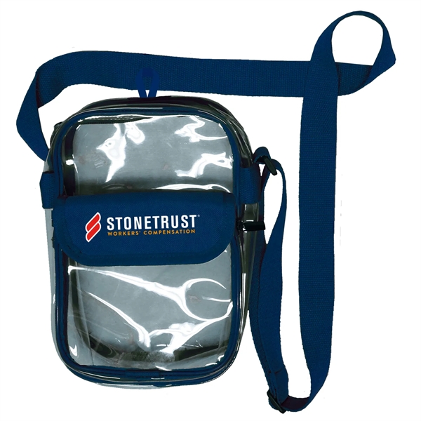 Clear View Waterproof Crossbody Stadium  Bag - Clear View Waterproof Crossbody Stadium  Bag - Image 0 of 10