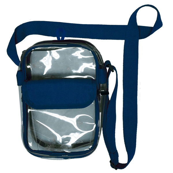 Clear View Waterproof Crossbody Stadium  Bag - Clear View Waterproof Crossbody Stadium  Bag - Image 4 of 10