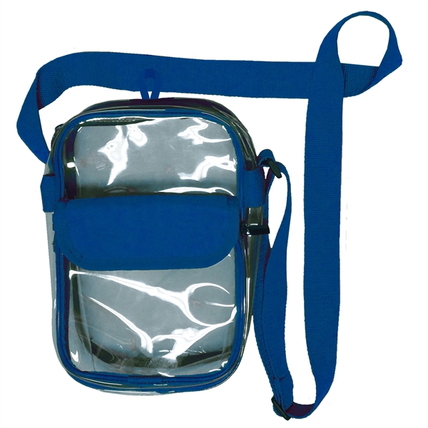 Clear View Waterproof Crossbody Stadium  Bag - Clear View Waterproof Crossbody Stadium  Bag - Image 7 of 10