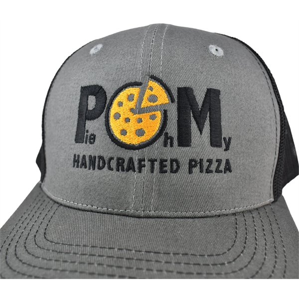 Baker Trucker Hat with Embroidery - Baker Trucker Hat with Embroidery - Image 2 of 2