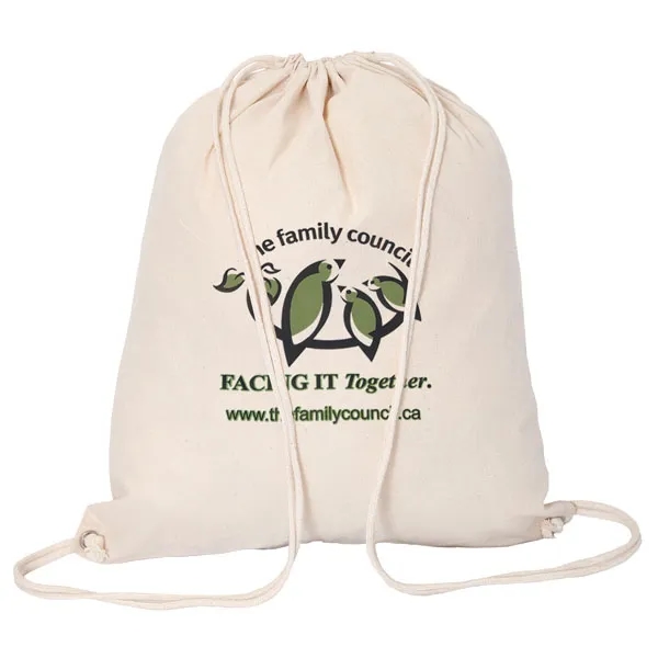 Cotton Drawstring Bag - Cotton Drawstring Bag - Image 0 of 1