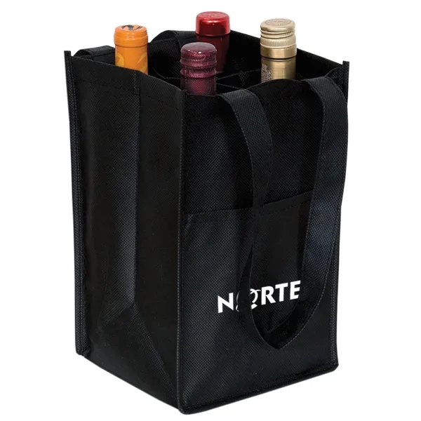 Non Woven Four Bottle Wine Bag - Non Woven Four Bottle Wine Bag - Image 0 of 0