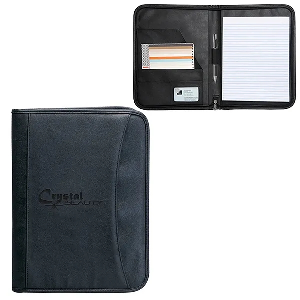 Koskin with 1" Gusset Zippered Notepad Portfolio - Koskin with 1" Gusset Zippered Notepad Portfolio - Image 0 of 0