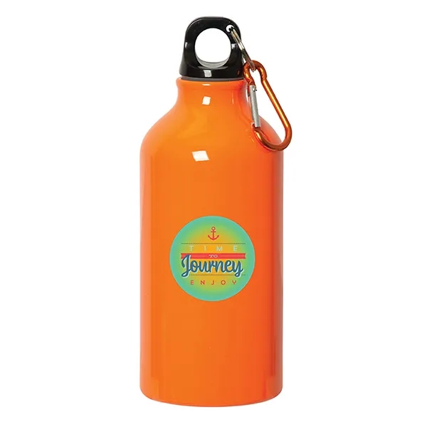 500 Ml (17 Fl. Oz.) Aluminum Water Bottle With Carabiner - 500 Ml (17 Fl. Oz.) Aluminum Water Bottle With Carabiner - Image 0 of 1