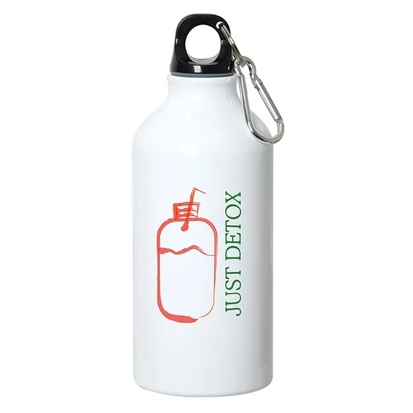500 Ml (17 Fl. Oz.) Aluminum Water Bottle With Carabiner - 500 Ml (17 Fl. Oz.) Aluminum Water Bottle With Carabiner - Image 1 of 1