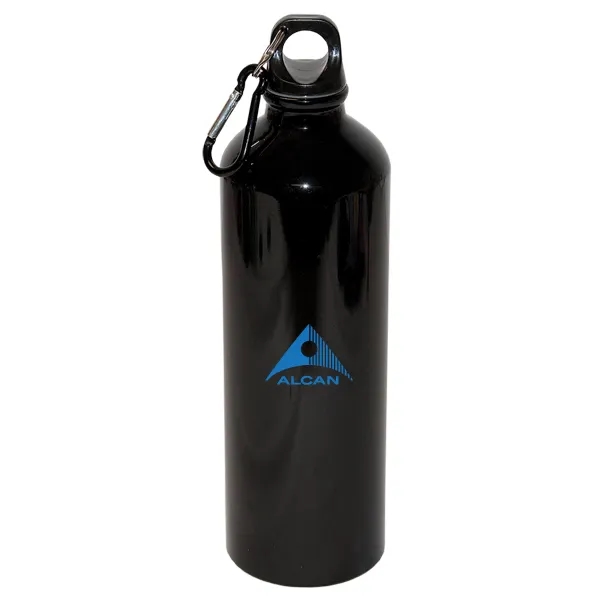 750 Ml (25 Fl. Oz.) Aluminum Water Bottle With Carabiner - 750 Ml (25 Fl. Oz.) Aluminum Water Bottle With Carabiner - Image 0 of 2