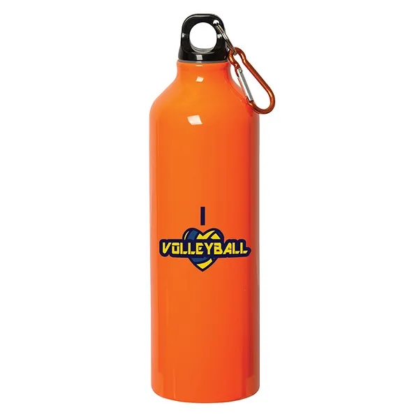 750 Ml (25 Fl. Oz.) Aluminum Water Bottle With Carabiner - 750 Ml (25 Fl. Oz.) Aluminum Water Bottle With Carabiner - Image 1 of 2