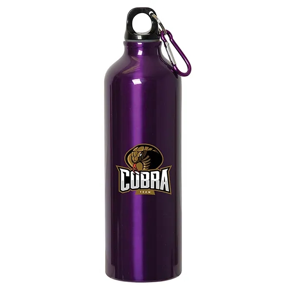 750 Ml (25 Fl. Oz.) Aluminum Water Bottle With Carabiner - 750 Ml (25 Fl. Oz.) Aluminum Water Bottle With Carabiner - Image 2 of 2