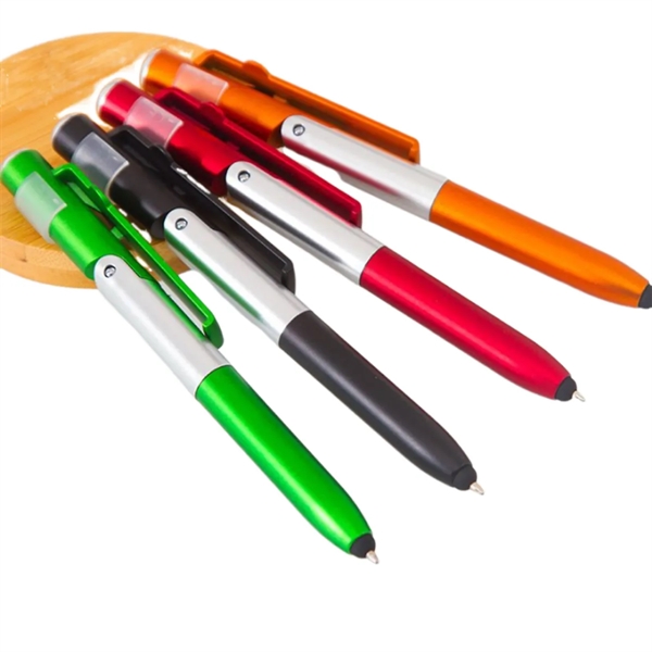 LED Light Ballpoint Multipurpose Foldable Pen Holder - LED Light Ballpoint Multipurpose Foldable Pen Holder - Image 2 of 3