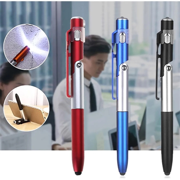 LED Light Ballpoint Multipurpose Foldable Pen Holder - LED Light Ballpoint Multipurpose Foldable Pen Holder - Image 3 of 3
