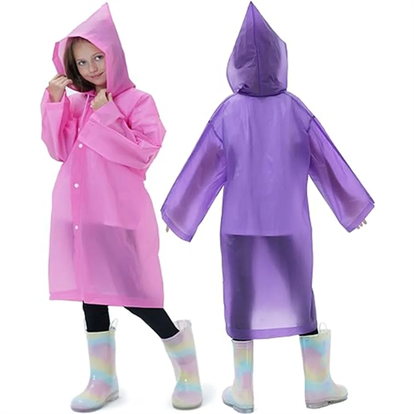 Raincoats for Kids Reusable Ponchos Rain Coats - Raincoats for Kids Reusable Ponchos Rain Coats - Image 1 of 3