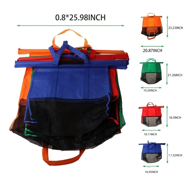 Reusable Folding Trolley Bags For Grocery Shopping Cart - Reusable Folding Trolley Bags For Grocery Shopping Cart - Image 1 of 2