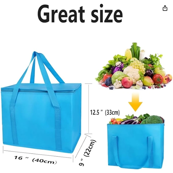 Extra Large Reusable Insulated Grocery Shopping Bag - Extra Large Reusable Insulated Grocery Shopping Bag - Image 1 of 1