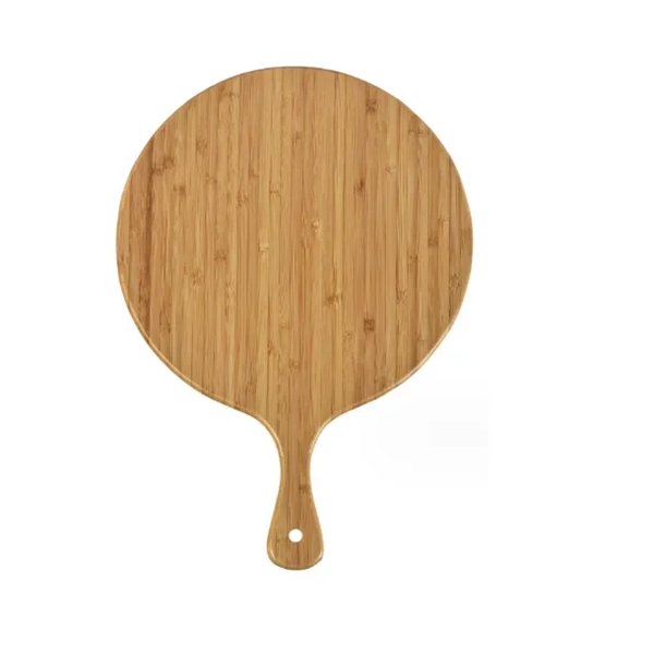 Round Pizza Paddle Cutting Serving Board With handle - Round Pizza Paddle Cutting Serving Board With handle - Image 1 of 1