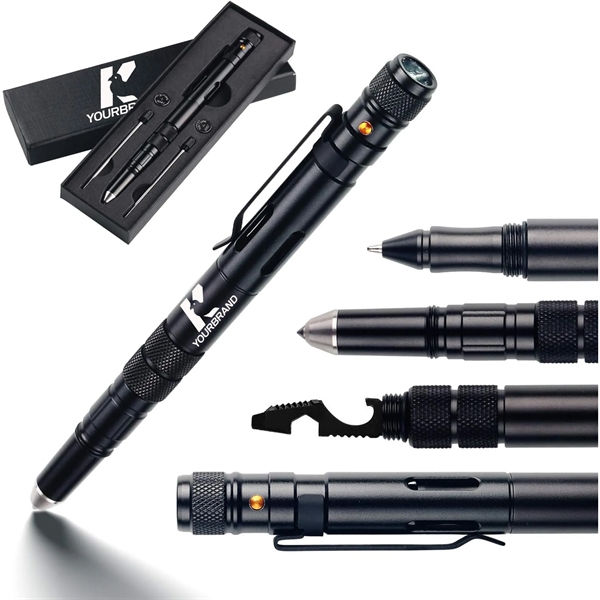 MultifunctionTactical Ballpoint Pen with LED Flashlight - MultifunctionTactical Ballpoint Pen with LED Flashlight - Image 0 of 4