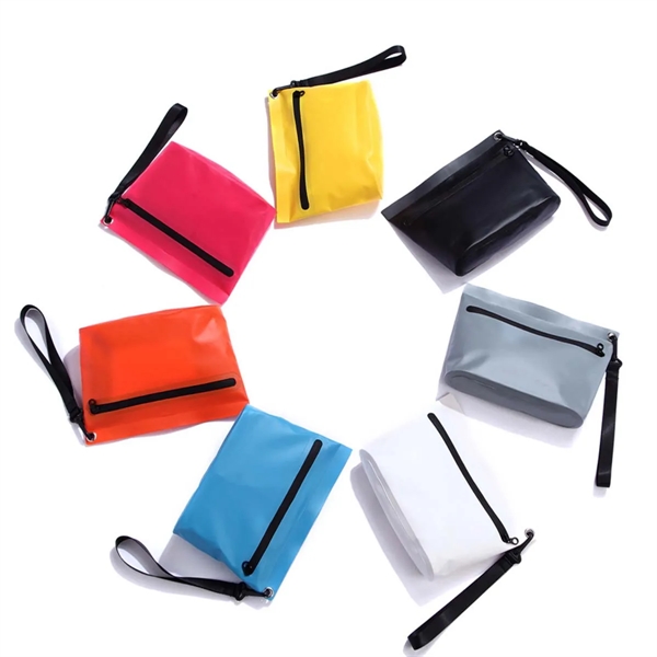Multifunction Portable Waterproof Zipper Pouch Makeup Bag - Multifunction Portable Waterproof Zipper Pouch Makeup Bag - Image 2 of 3