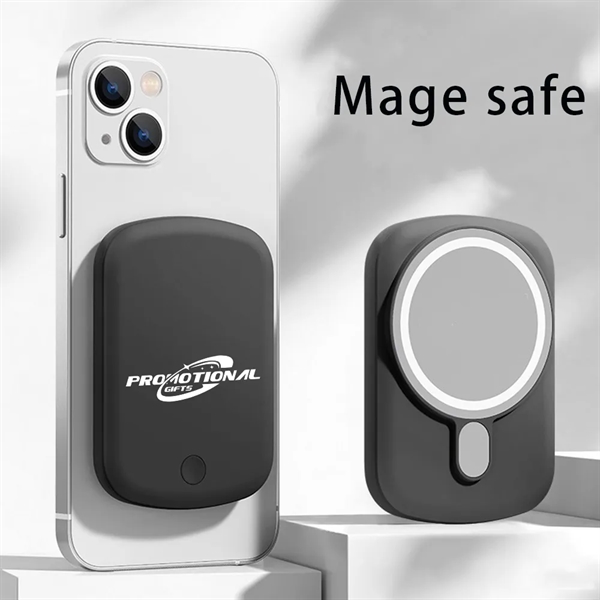 5000mAh Wireless Magnetic MagSafe Charger Power Bank - 5000mAh Wireless Magnetic MagSafe Charger Power Bank - Image 2 of 2