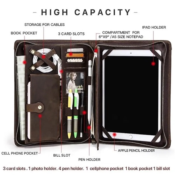 Corenswet Leather Portfolio - Corenswet Leather Portfolio - Image 3 of 5