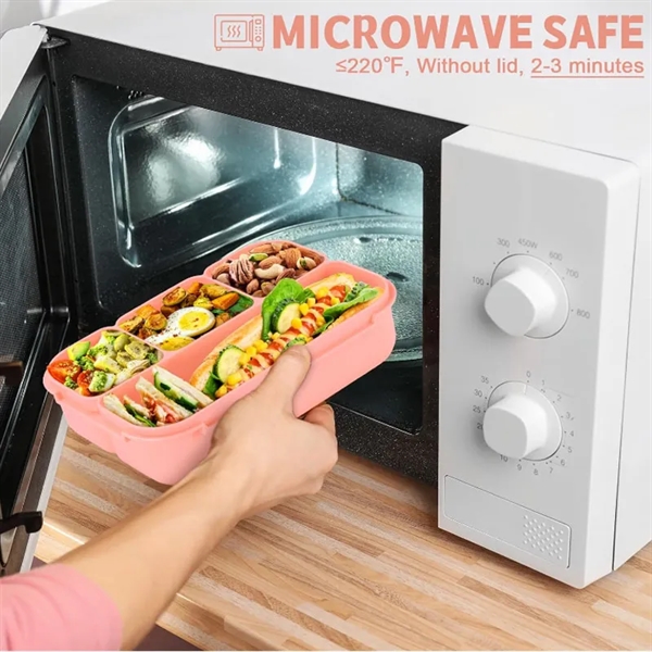 Bento Adult Lunch Box Compartments Lunchable Food Container - Bento Adult Lunch Box Compartments Lunchable Food Container - Image 2 of 3