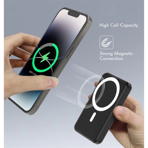 Wireless Portable Charger Magnetic Power Bank Battery Pack - Wireless Portable Charger Magnetic Power Bank Battery Pack - Image 3 of 3