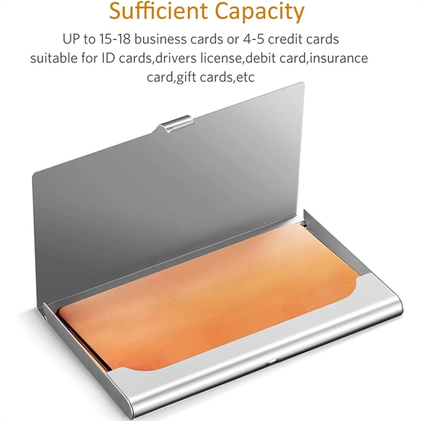 Aluminum Business Card Holder Case Name Credit