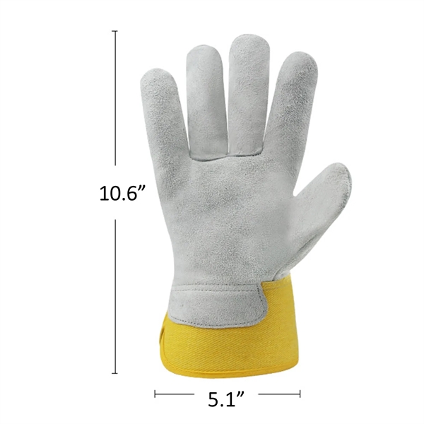 Heavy Duty Leather Palm Work Gloves - Heavy Duty Leather Palm Work Gloves - Image 2 of 3