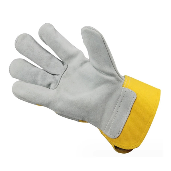 Heavy Duty Leather Palm Work Gloves - Heavy Duty Leather Palm Work Gloves - Image 3 of 3