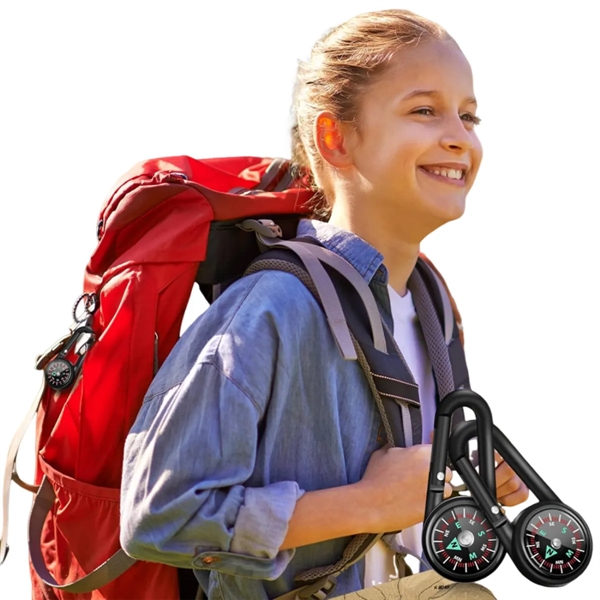 Magnetic Compass Keychain Mini Backpacking Accessory