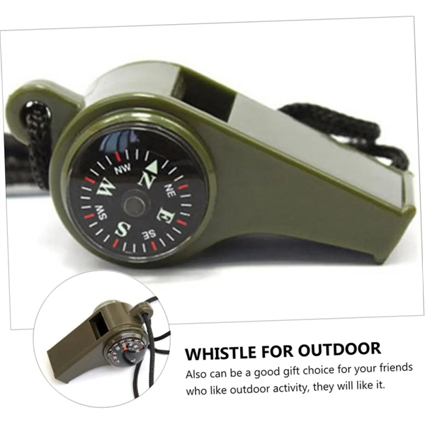 Emergency Whistle 3-in-1 with Compass and Thermometer