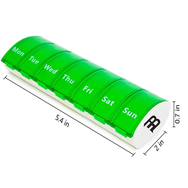 Weekly 7 Compartments Day Pill Box Case Organizer Portable
