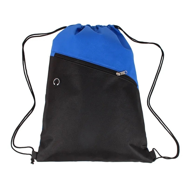 Polyester Sport Drawstring Backpack - Polyester Sport Drawstring Backpack - Image 1 of 5