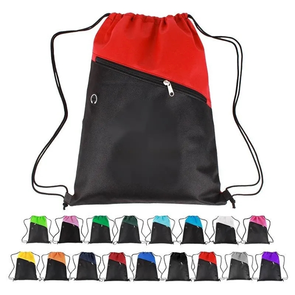 Polyester Sport Drawstring Backpack - Polyester Sport Drawstring Backpack - Image 0 of 5