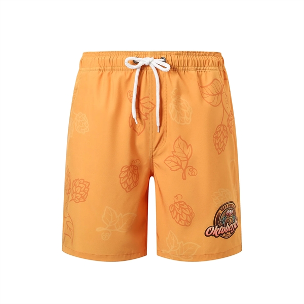 Men's Polyester Spandex Sublimated Swim Shorts - Men's Polyester Spandex Sublimated Swim Shorts - Image 0 of 8