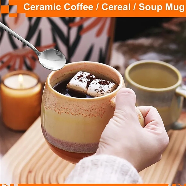 17 oz Large Ceramic Tea Coffee Mugs - 17 oz Large Ceramic Tea Coffee Mugs - Image 3 of 4