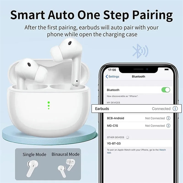 Wireless Headphones Bluetooth 5.3 Earbuds Charging Case - Wireless Headphones Bluetooth 5.3 Earbuds Charging Case - Image 2 of 4