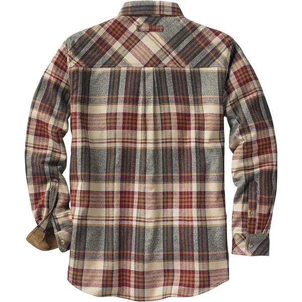 Flannel Long Sleeve Plaid Button Down Casual Shirt - Flannel Long Sleeve Plaid Button Down Casual Shirt - Image 2 of 4