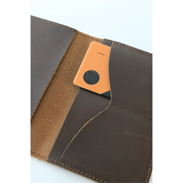 Standard Tile Slim + Full Grain Leather Passport Wallet - Standard Tile Slim + Full Grain Leather Passport Wallet - Image 1 of 4