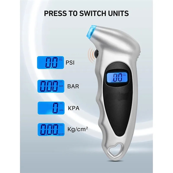 Digital Tire Gauge Pressure Backlight Car Accessories - Digital Tire Gauge Pressure Backlight Car Accessories - Image 2 of 4
