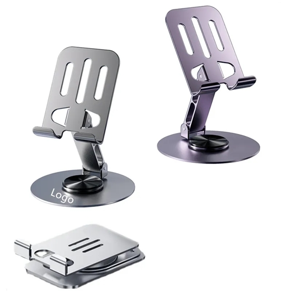 Desk Foldable Aluminum Alloy Adjustable Cell Phone Stand - Desk Foldable Aluminum Alloy Adjustable Cell Phone Stand - Image 0 of 5