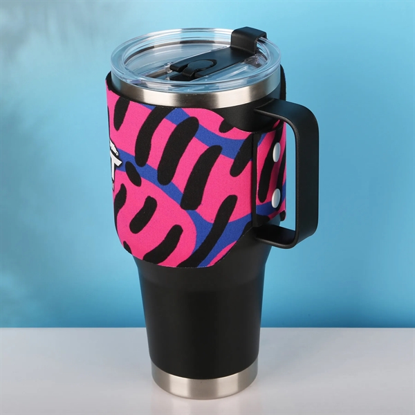 Full Color 40 Oz Neoprene Tumbler Sleeve - Full Color 40 Oz Neoprene Tumbler Sleeve - Image 1 of 5