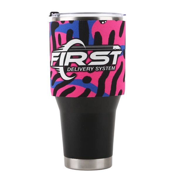 Full Color 40 Oz Neoprene Tumbler Sleeve - Full Color 40 Oz Neoprene Tumbler Sleeve - Image 3 of 5