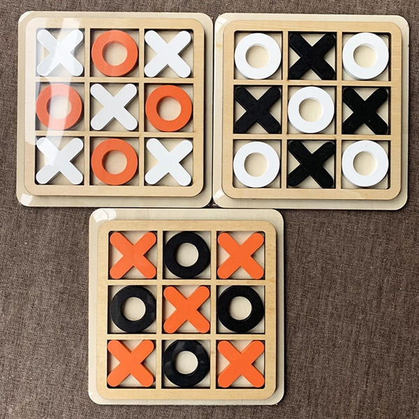 Wooden Tic Tac Toe Game - Wooden Tic Tac Toe Game - Image 2 of 2