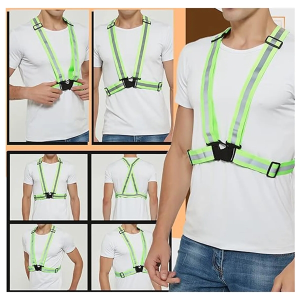 Lightweight Adjustable Reflective Safety Vest - Lightweight Adjustable Reflective Safety Vest - Image 2 of 2