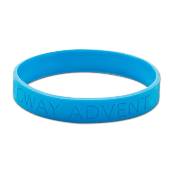 Debossed Silicone Wristband Bracelet - Debossed Silicone Wristband Bracelet - Image 0 of 16