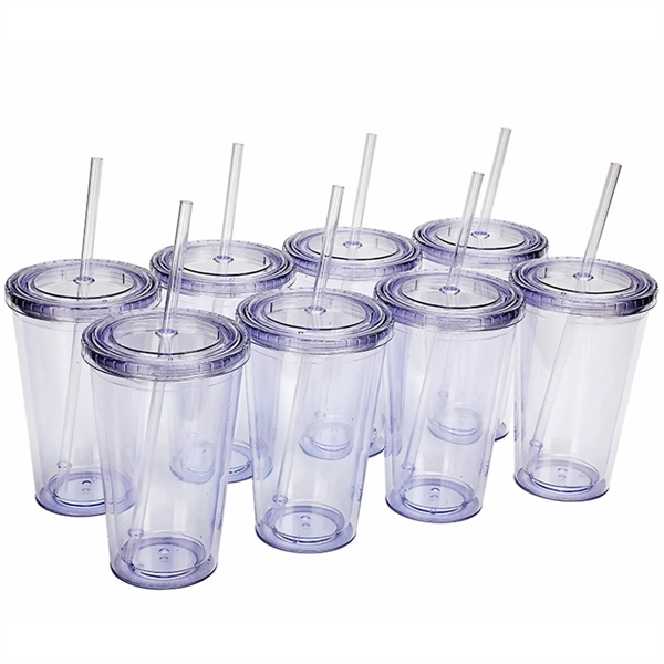 16Oz Classic Transparent Insulated Double Wall Tumbler Cup - 16Oz Classic Transparent Insulated Double Wall Tumbler Cup - Image 4 of 4