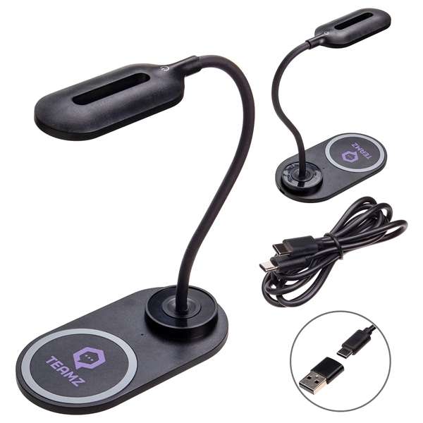 Nova Adjustable Desk Lamp with 15W Wireless Charger - Nova Adjustable Desk Lamp with 15W Wireless Charger - Image 1 of 2