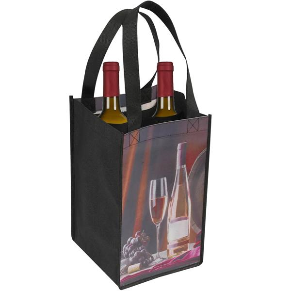 Laminated Full Color 4 Bottle Wine Tote - Laminated Full Color 4 Bottle Wine Tote - Image 0 of 0